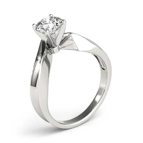 V-Shape Split Solitaire Engagement Ring - Image 4