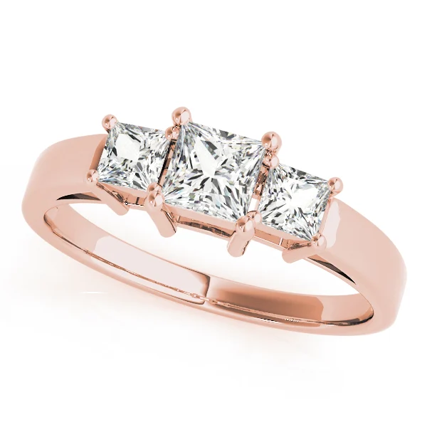 ENGAGEMENT RINGS 3 STONE PRINCESS - Image 9