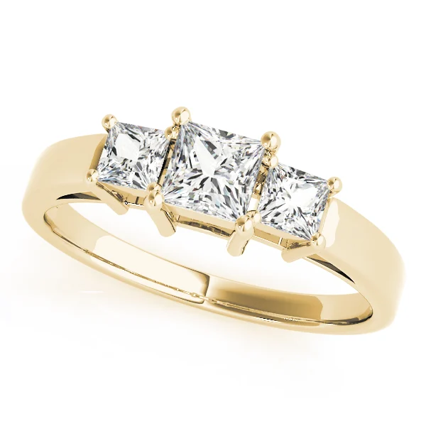 ENGAGEMENT RINGS 3 STONE PRINCESS - Image 5