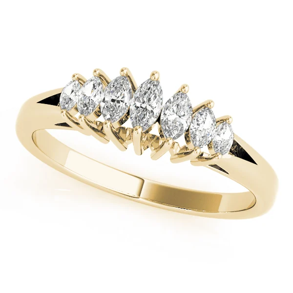 Fancy Shape Marquise Wedding Bands - Image 3