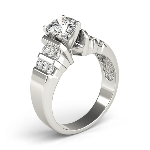 Multirow Bar Set Engagement Rings - Image 4