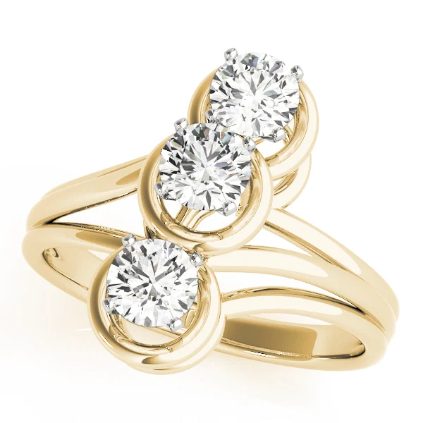 3-Stone Round Engagement Ring - Image 3