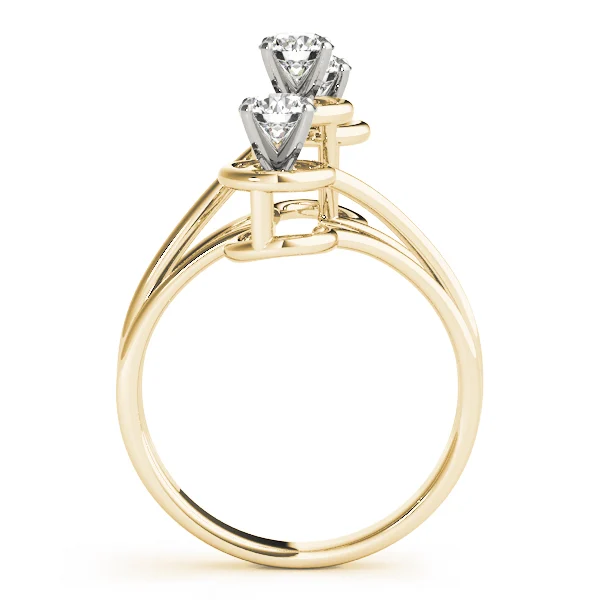 3-Stone Round Engagement Ring - Image 4