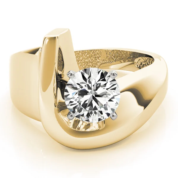 Bypass Solitaire Engagement Ring - Image 7