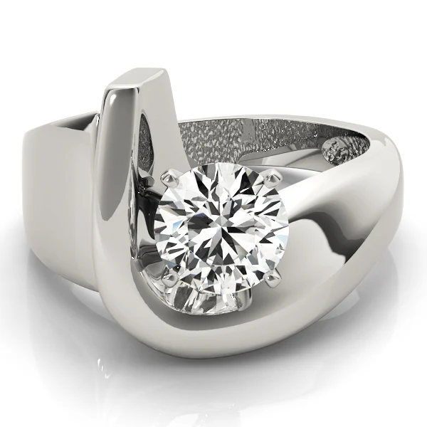 Bypass Solitaire Engagement Ring - Image 3