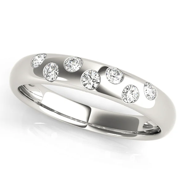 Bezel Set Wedding Band