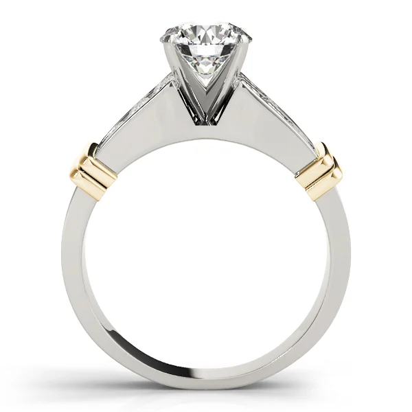 Channel Set Princess Cut Engagement Rings - Image 4