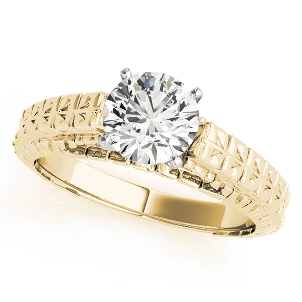 Vintage Filigree Solitaire Engagement Ring - Image 4