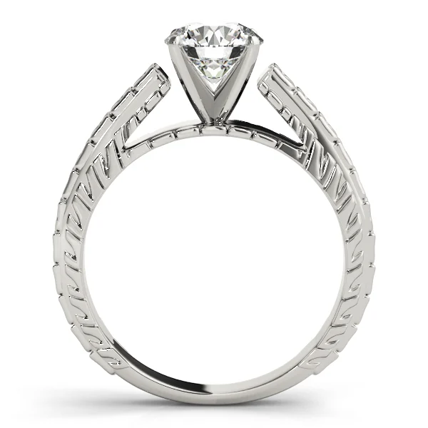 Vintage Filigree Solitaire Engagement Ring - Image 2