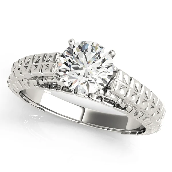 Vintage Filigree Solitaire Engagement Ring