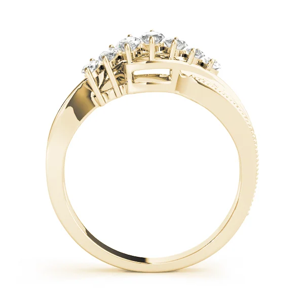 Nature Inspired Filigree Milgrain Marquise Shape Wedding Bands - Image 4