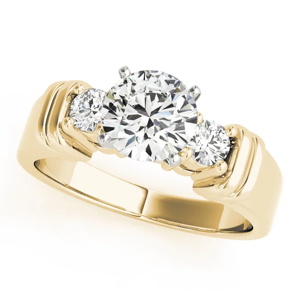 3-Stone Round Engagement Rings - Image 4