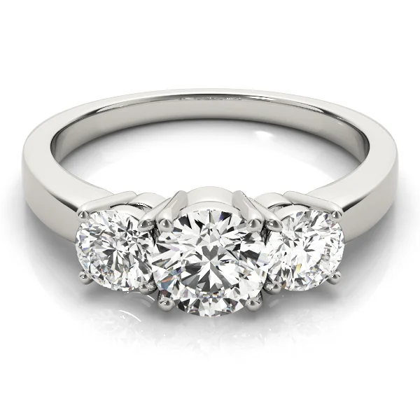 Classic 3-Stone Engagement Ring - Image 3
