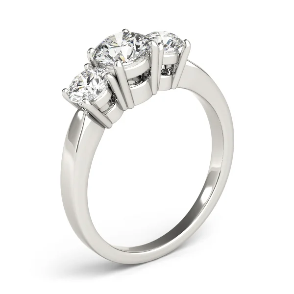 Classic 3-Stone Engagement Ring - Image 4
