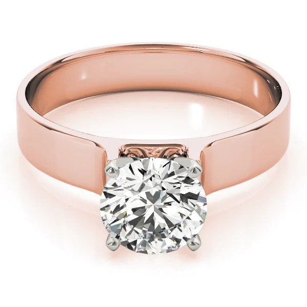 Solitaire Cathedral Engagement Ring - Image 11