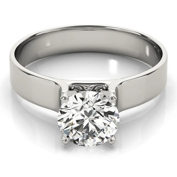 Solitaire Cathedral Engagement Ring - Image 3