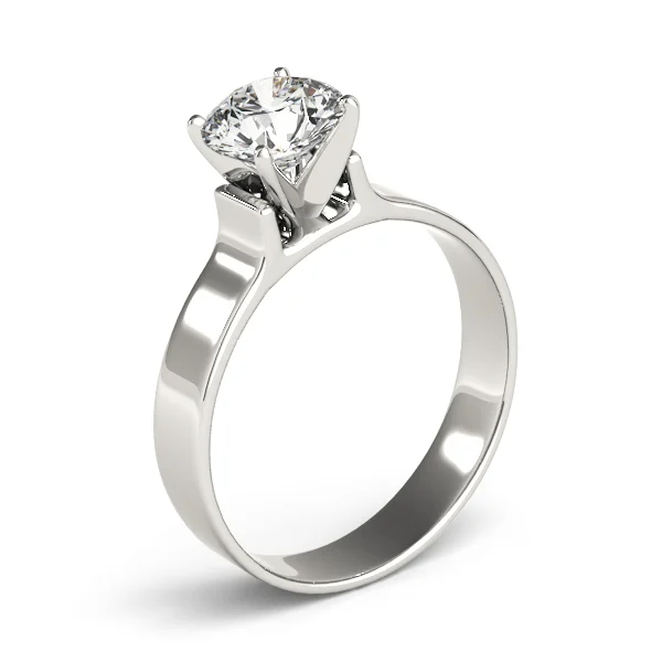 Solitaire Cathedral Engagement Ring - Image 4