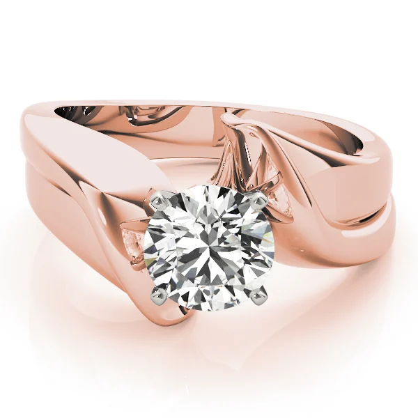 Solitaire Swirl Engagement Ring - Image 11