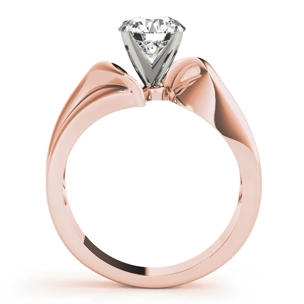 Solitaire Swirl Engagement Ring - Image 10