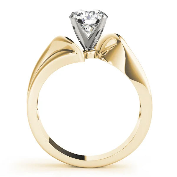Solitaire Swirl Engagement Ring - Image 6