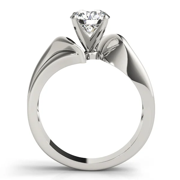 Solitaire Swirl Engagement Ring - Image 2