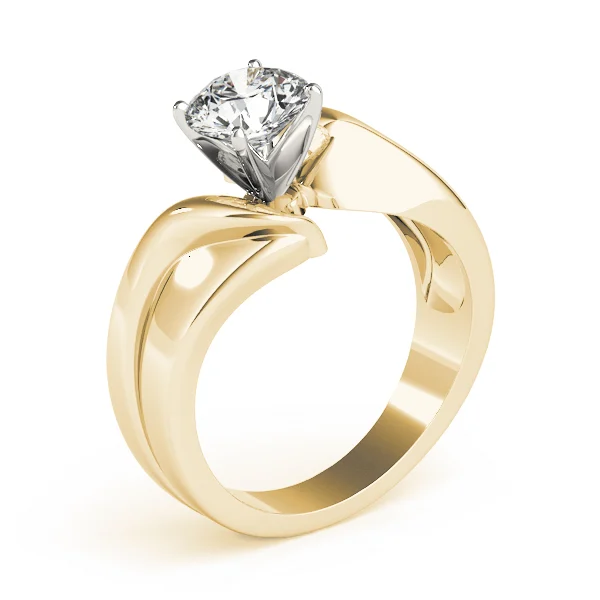 Solitaire Swirl Engagement Ring - Image 8