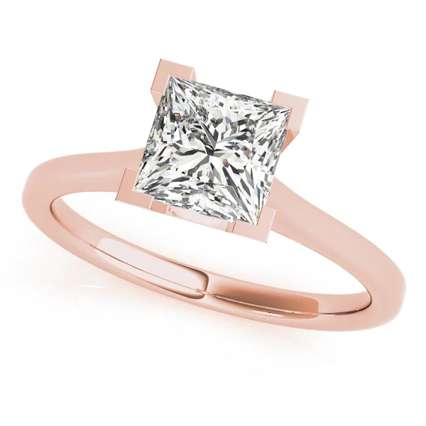 Solitaire Princess Engagement Ring - Image 9