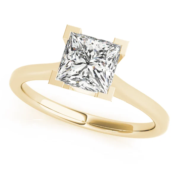 Solitaire Princess Engagement Ring - Image 5
