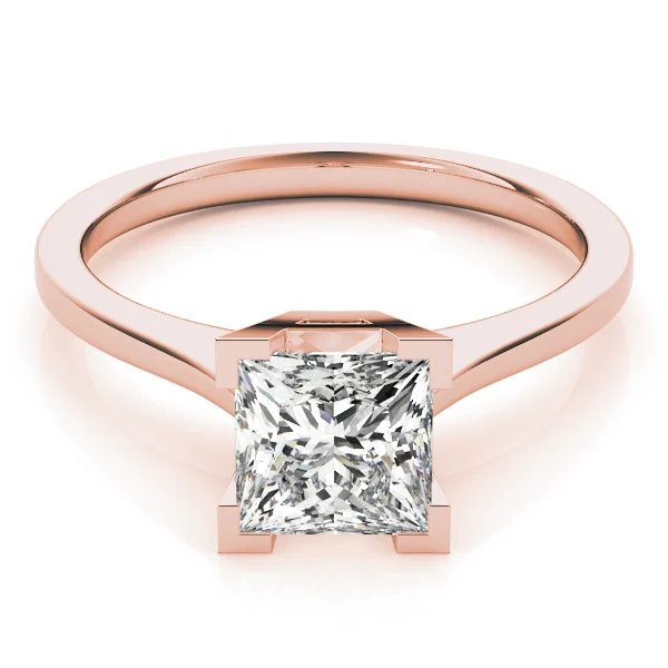 Solitaire Princess Engagement Ring - Image 11