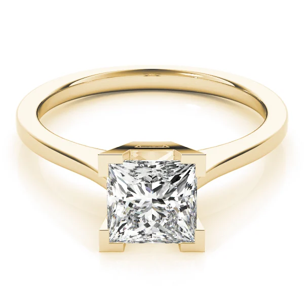 Solitaire Princess Engagement Ring - Image 7