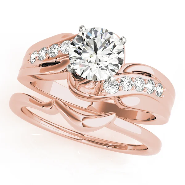 Bypass Swirl Prong Set Engagement Ring - Image 9