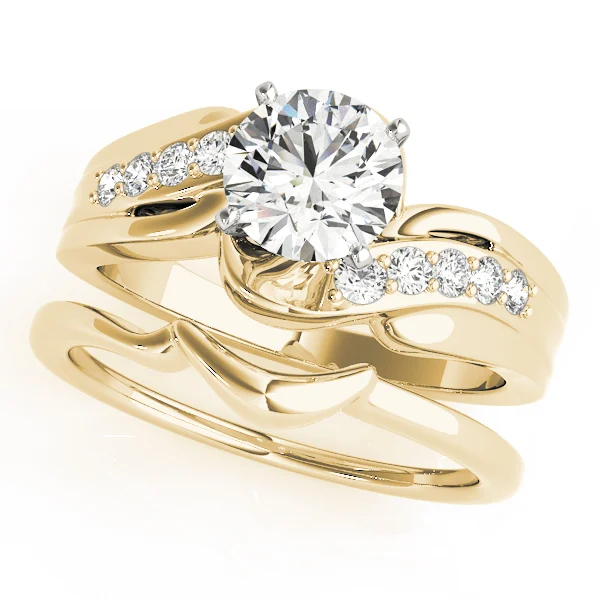 Bypass Swirl Prong Set Engagement Ring - Image 6