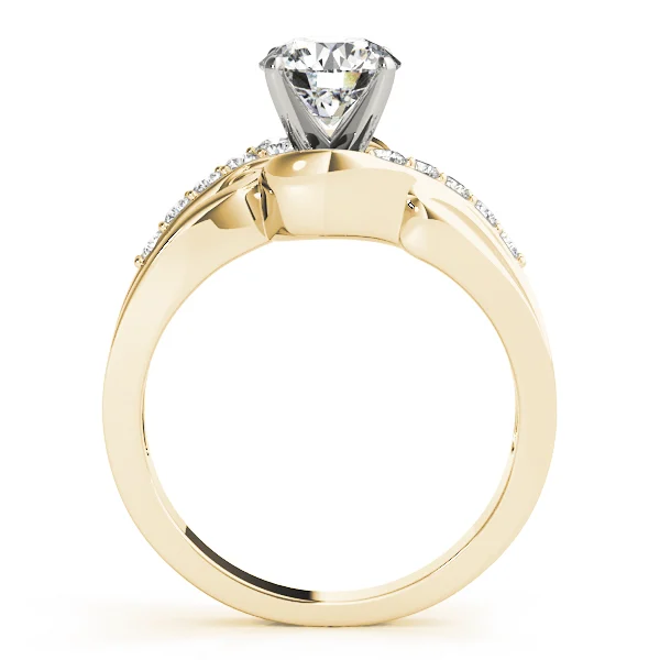 Bypass Swirl Prong Set Engagement Ring - Image 5