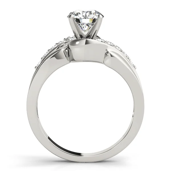 Bypass Swirl Prong Set Engagement Ring - Image 2