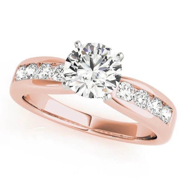 Single Row Channel Set Engagement Ring - Image 9