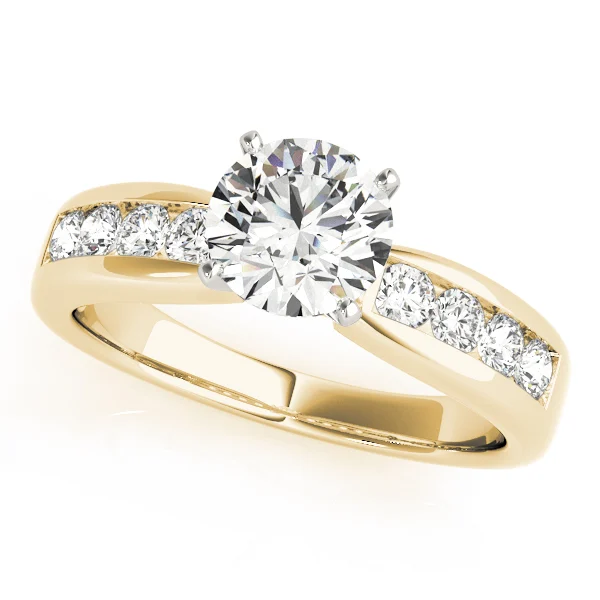 Single Row Channel Set Engagement Ring - Image 5