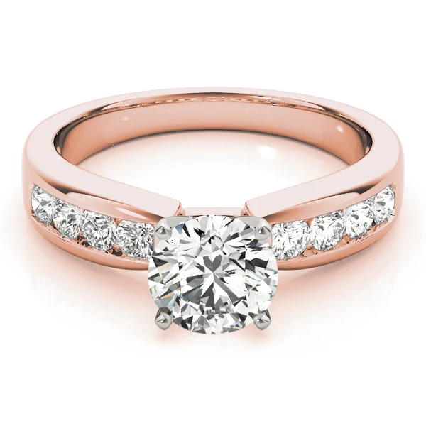 Single Row Channel Set Engagement Ring - Image 11