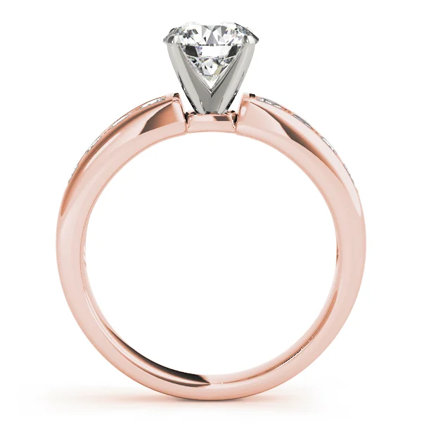 Single Row Channel Set Engagement Ring - Image 10