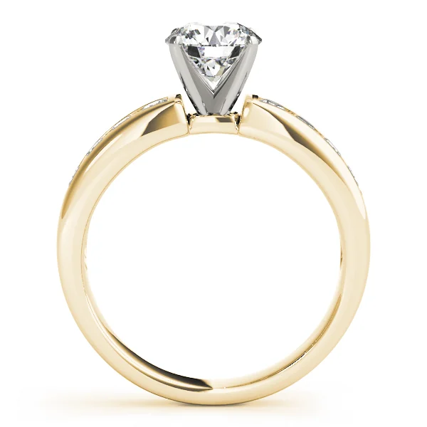 Single Row Channel Set Engagement Ring - Image 6