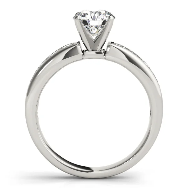 Single Row Channel Set Engagement Ring - Image 2