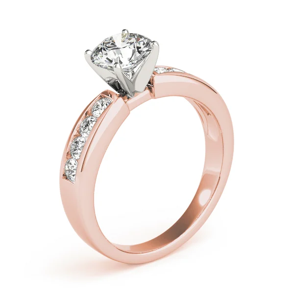 Single Row Channel Set Engagement Ring - Image 12
