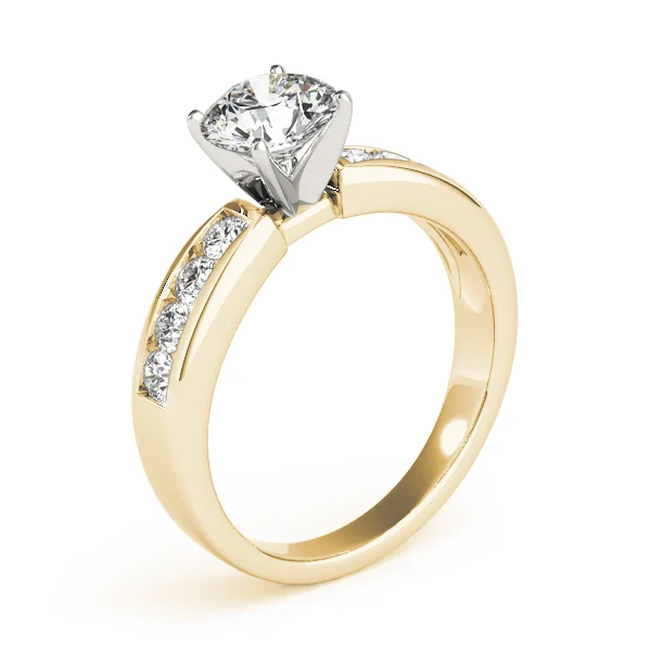 Single Row Channel Set Engagement Ring - Image 8