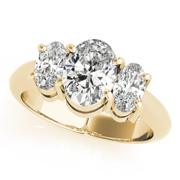 3-Stone Shared Prong Engagement Ring - Image 5