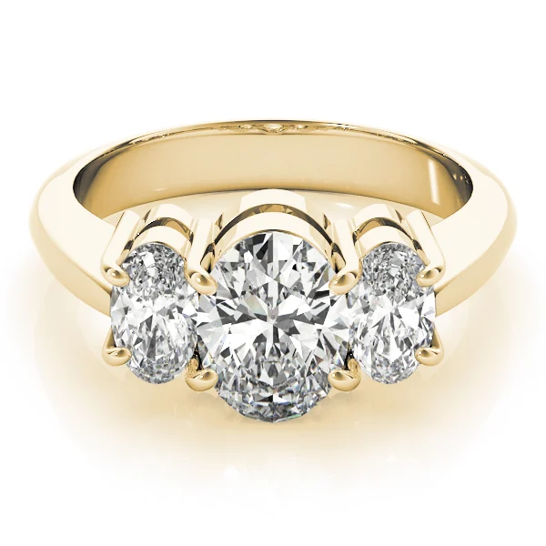 3-Stone Shared Prong Engagement Ring - Image 7