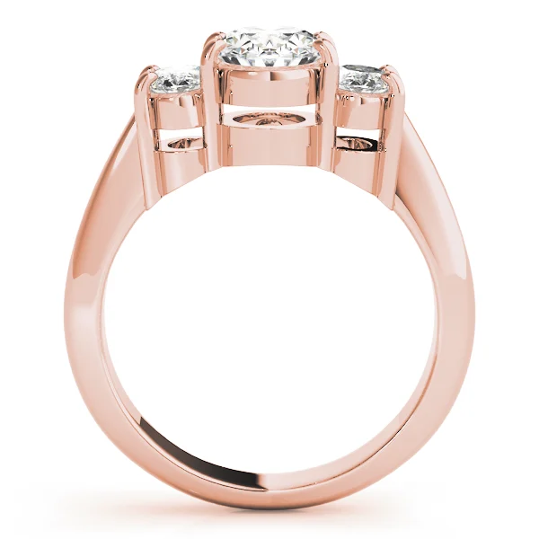 3-Stone Shared Prong Engagement Ring - Image 10