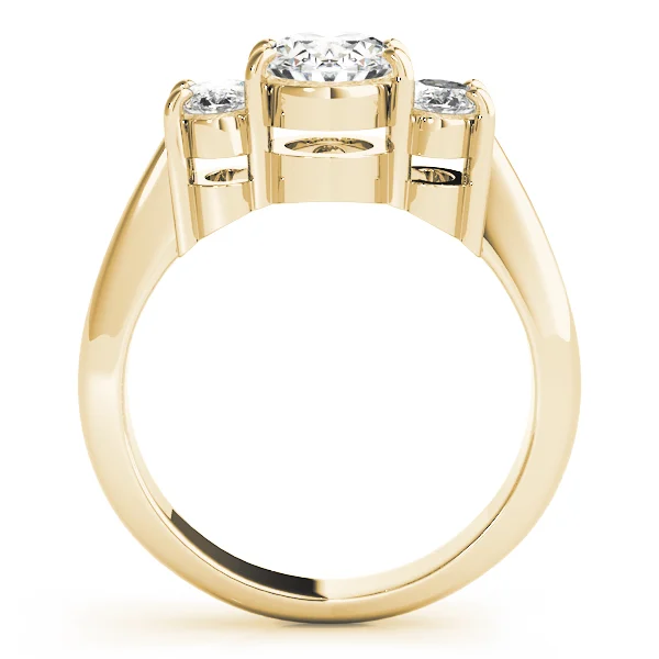 3-Stone Shared Prong Engagement Ring - Image 6
