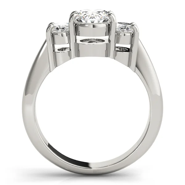 3-Stone Shared Prong Engagement Ring - Image 2