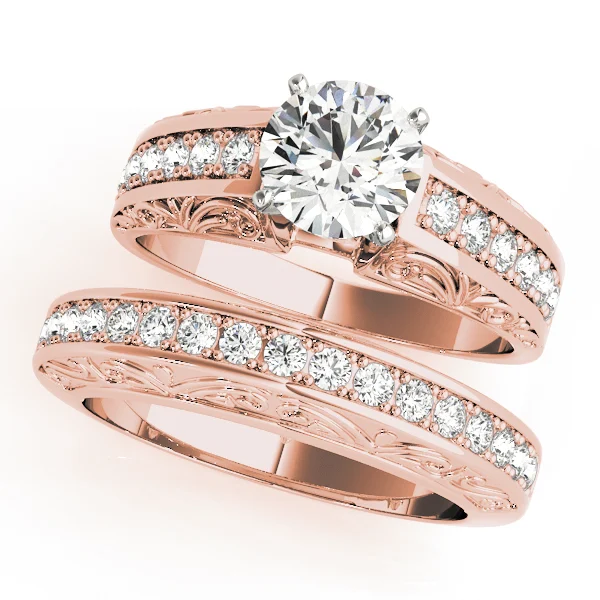 Antique Prong Set Filigree Engagement Ring - Image 11