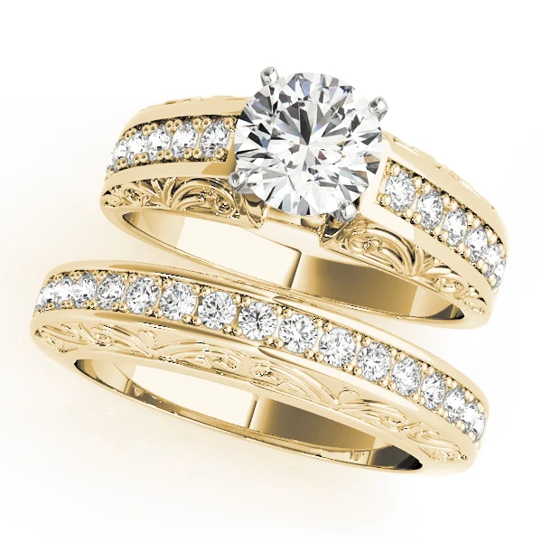 Antique Prong Set Filigree Engagement Ring - Image 7