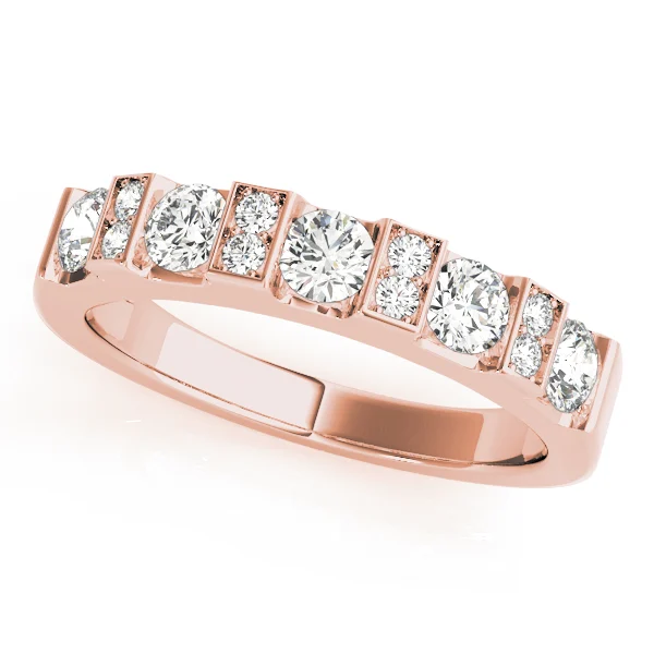 Bar Set Round Wedding Band - Image 5